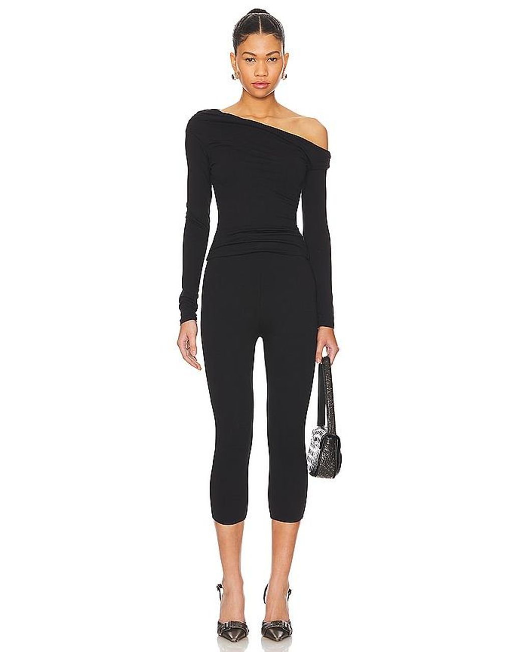 AFRM Black Ettie Essential Pant