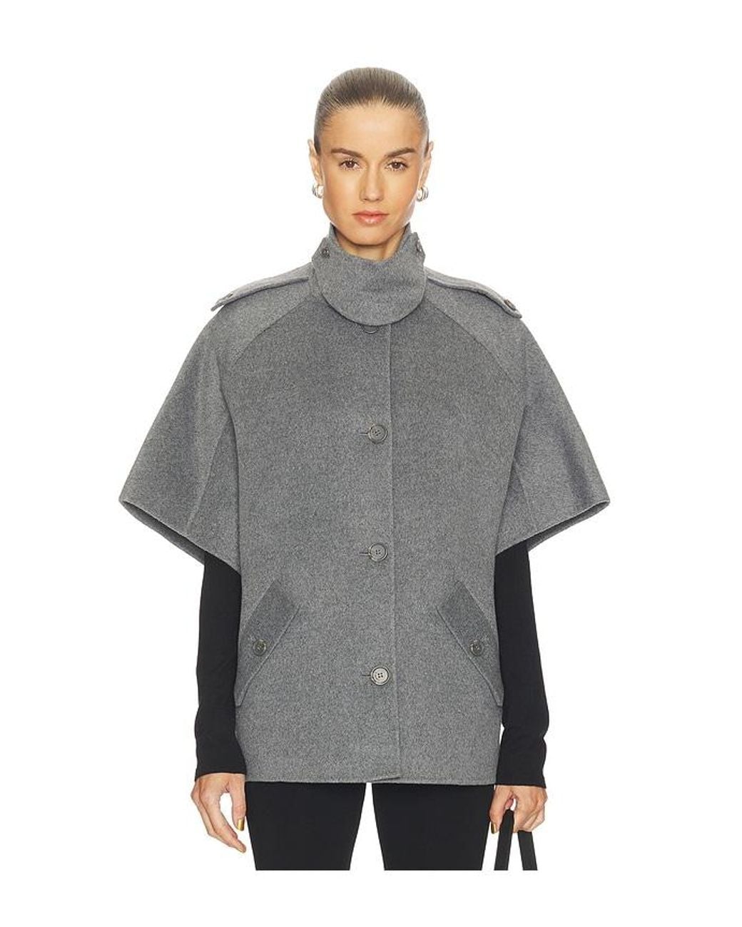 Jonathan Simkhai Gray Jones Cape Jacket