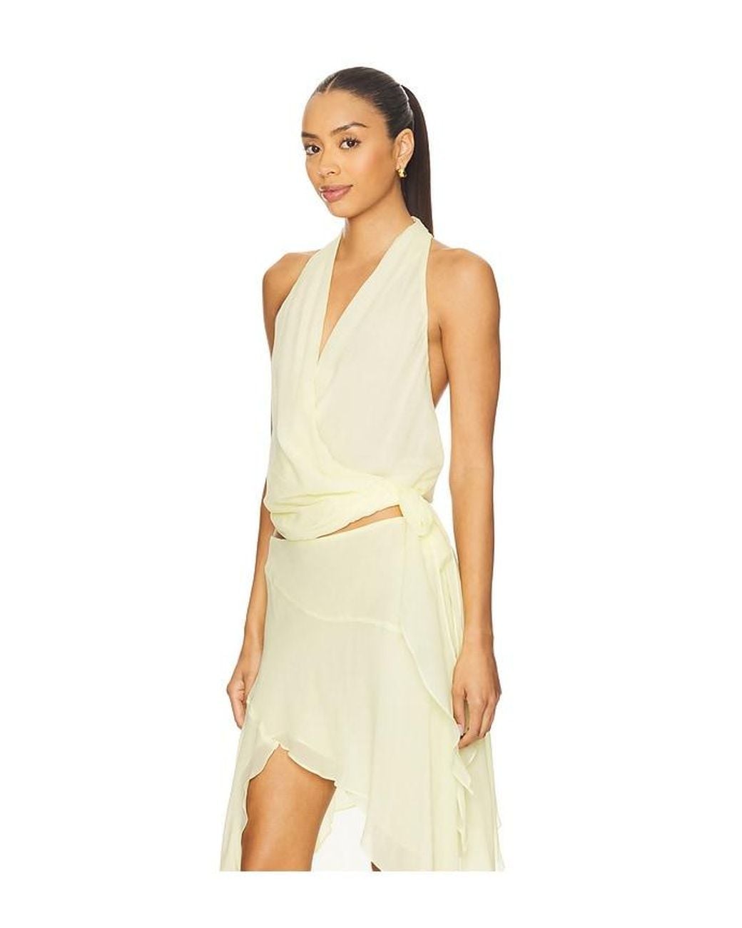 Bec & Bridge Natural Celeyse Halter Top