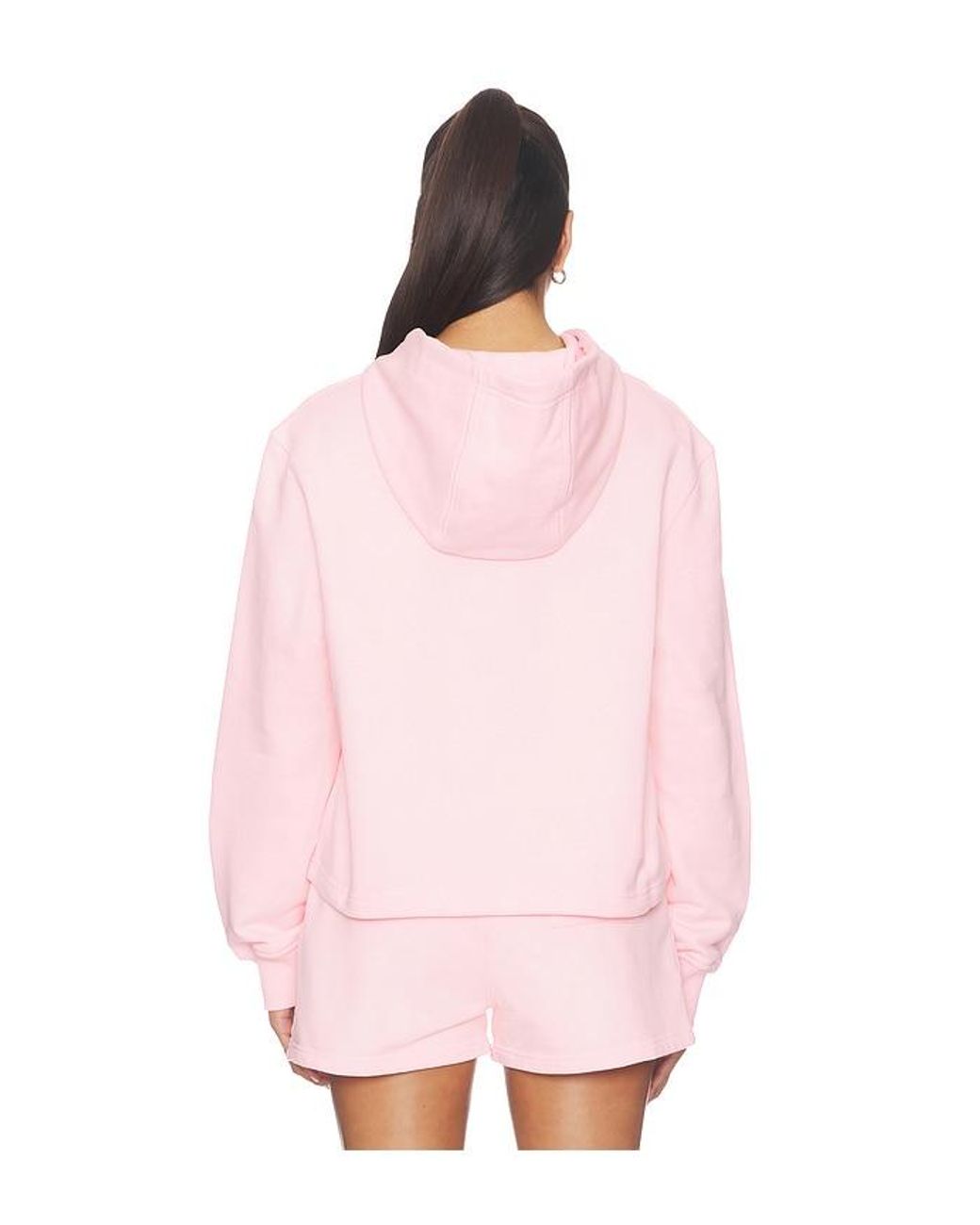 Casablanca Pink Tennis Club Cropped Hoodie