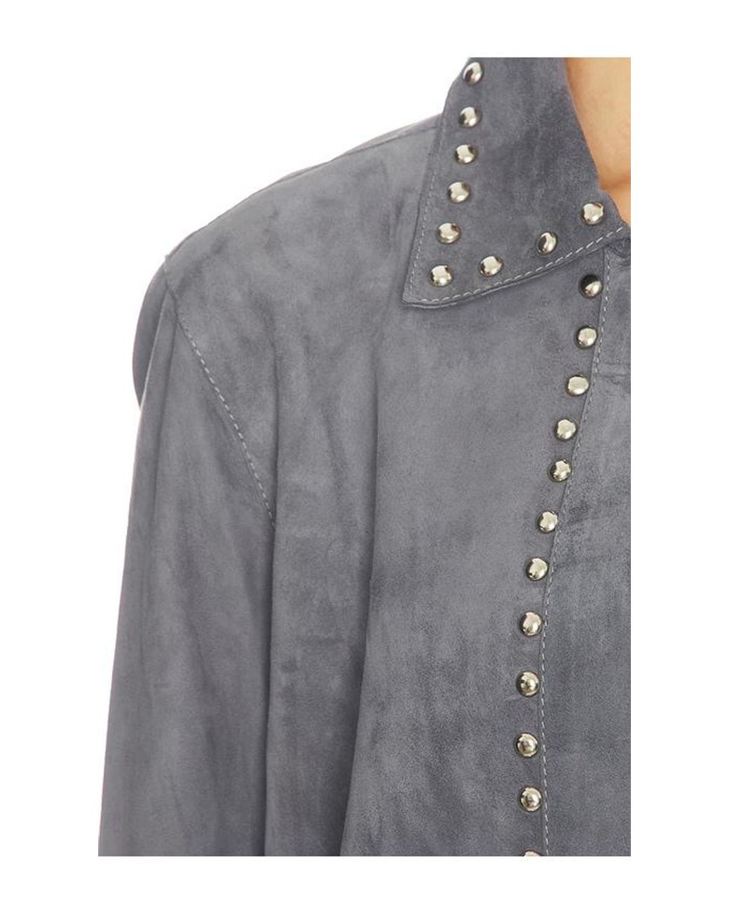 ZUT Gray Studded Antar Coat