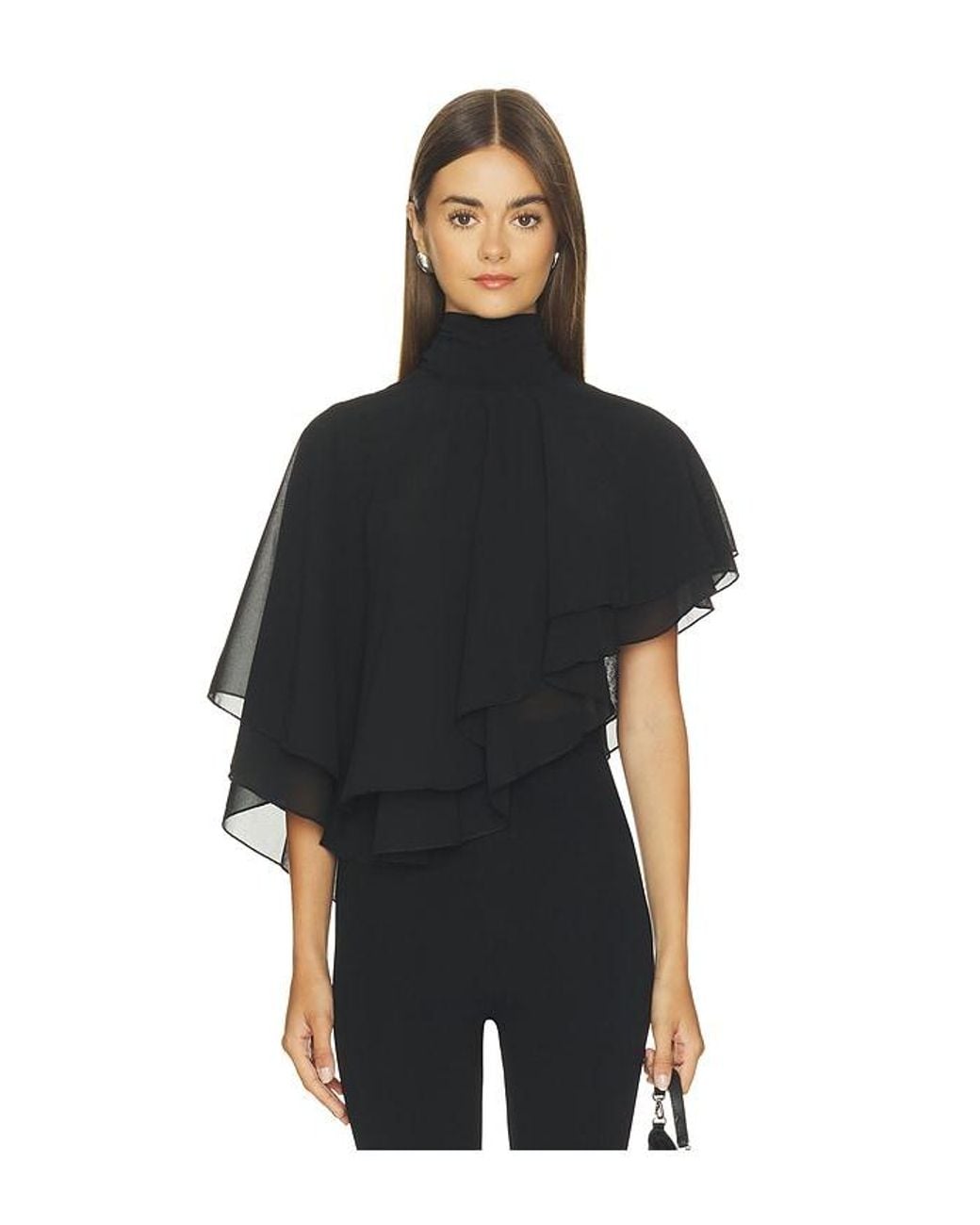 MORE TO COME Black Miles Cape Top