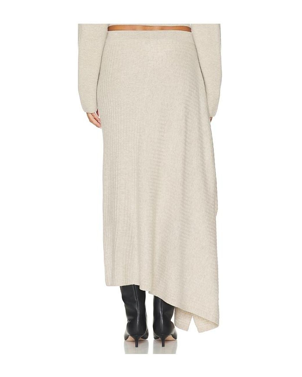 NAADAM Natural Cashmino Asymmetrical Skirt
