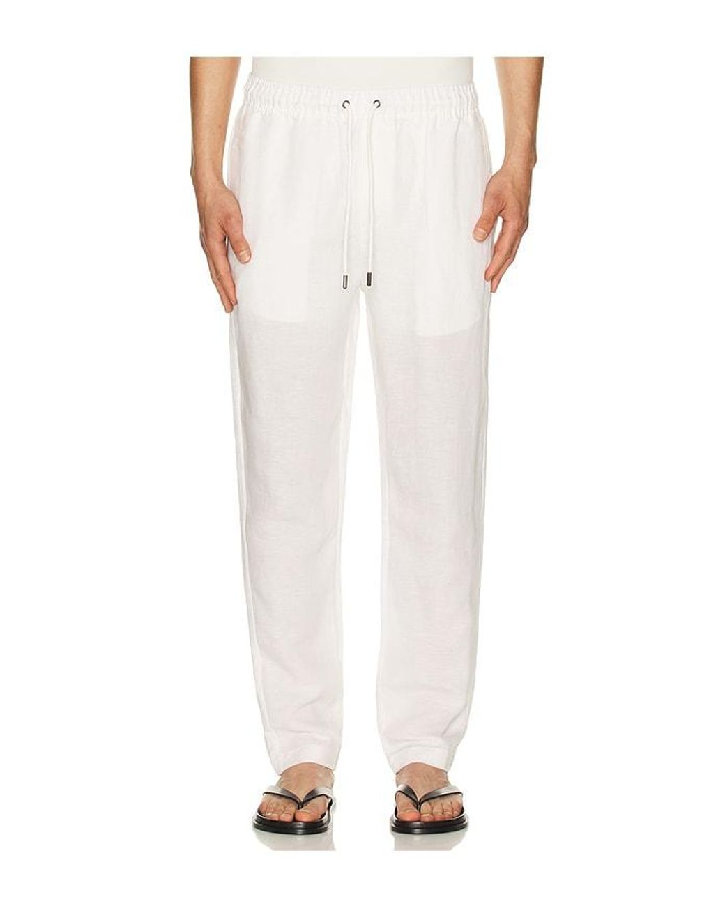 Onia White Air Linen Pull-On Pant for men