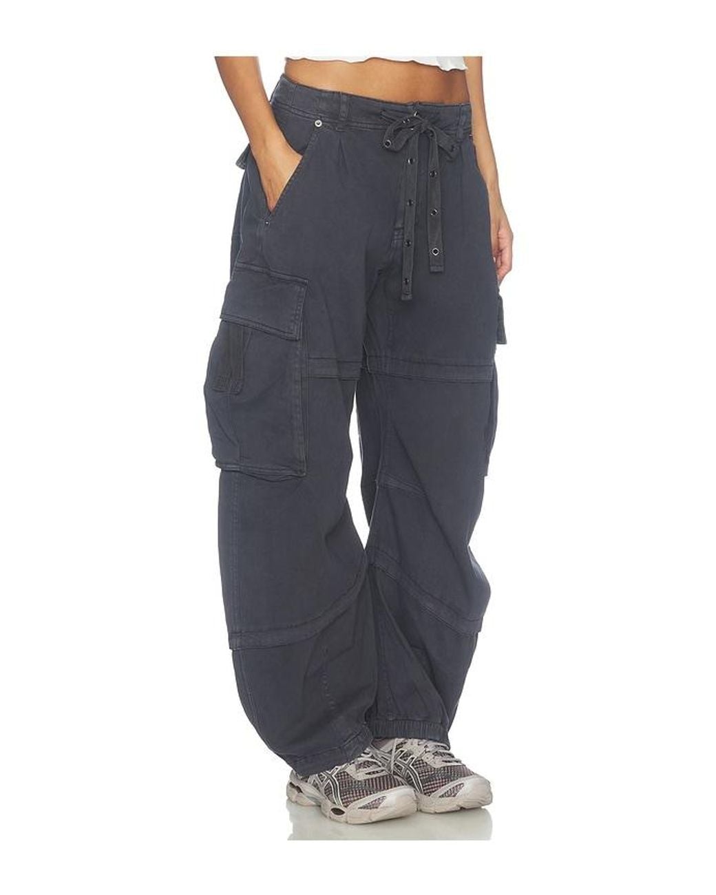 Free People Blue X We The Free Reef Curved Cargo Twill