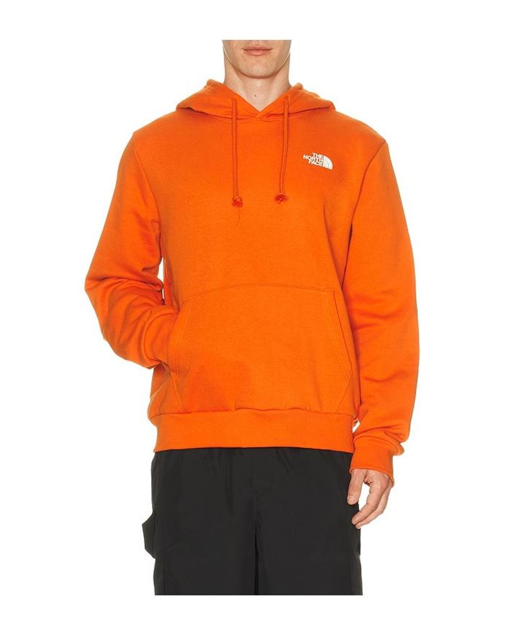 The North Face Orange Evolution Box Nse Regular Hoodie for men