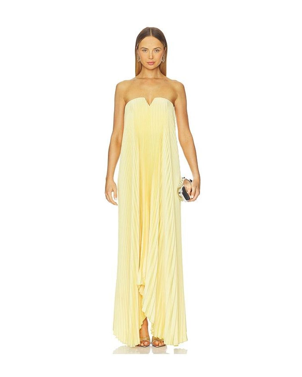 L'idée Metallic Tie Gown