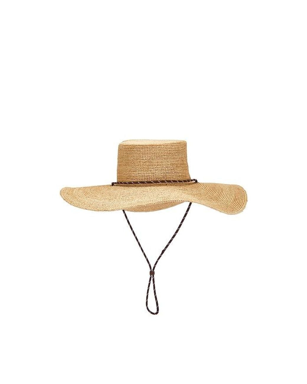 Rag & Bone Natural Frankie Boater Hat