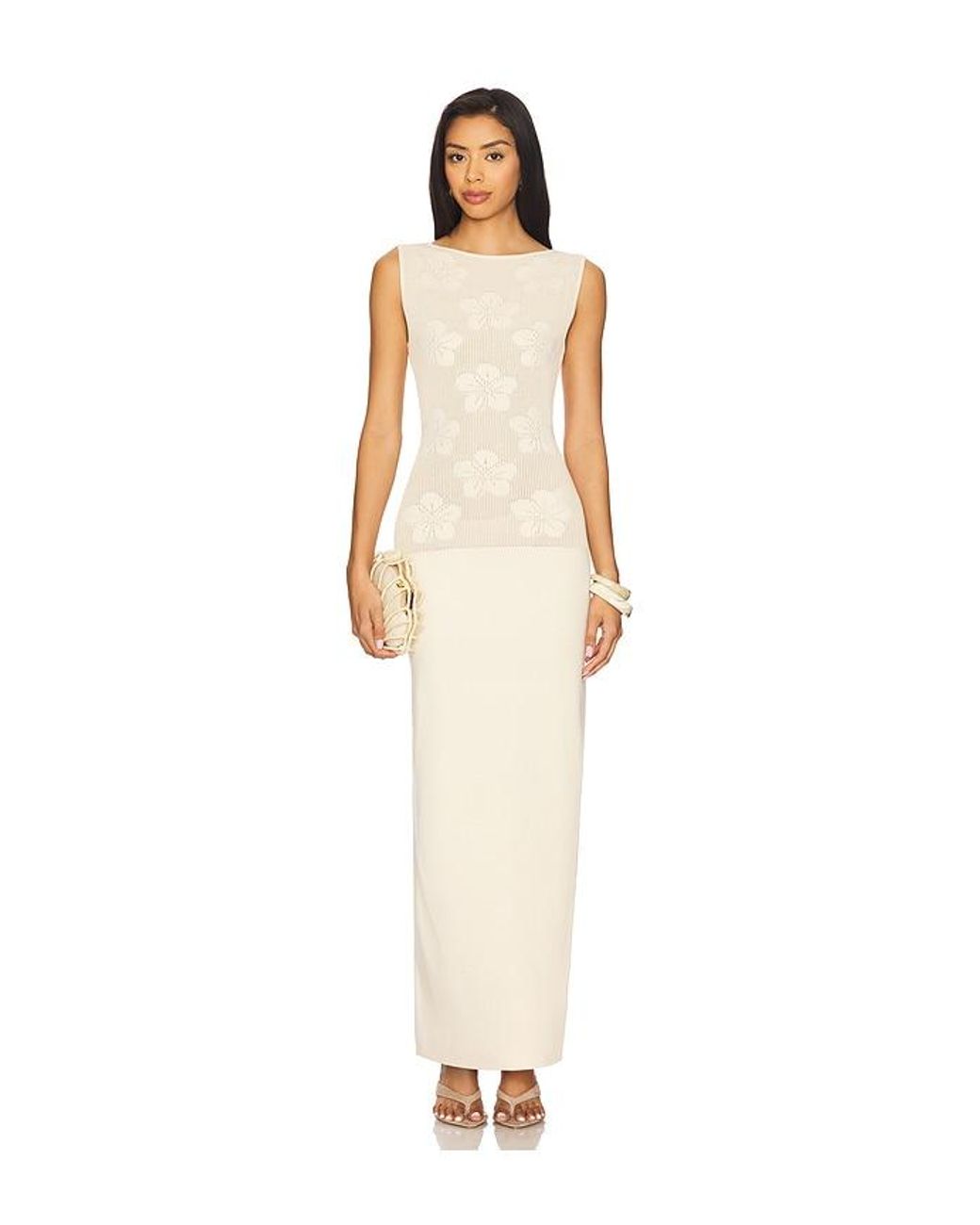 Lovers + Friends White Aubery Maxi Dress