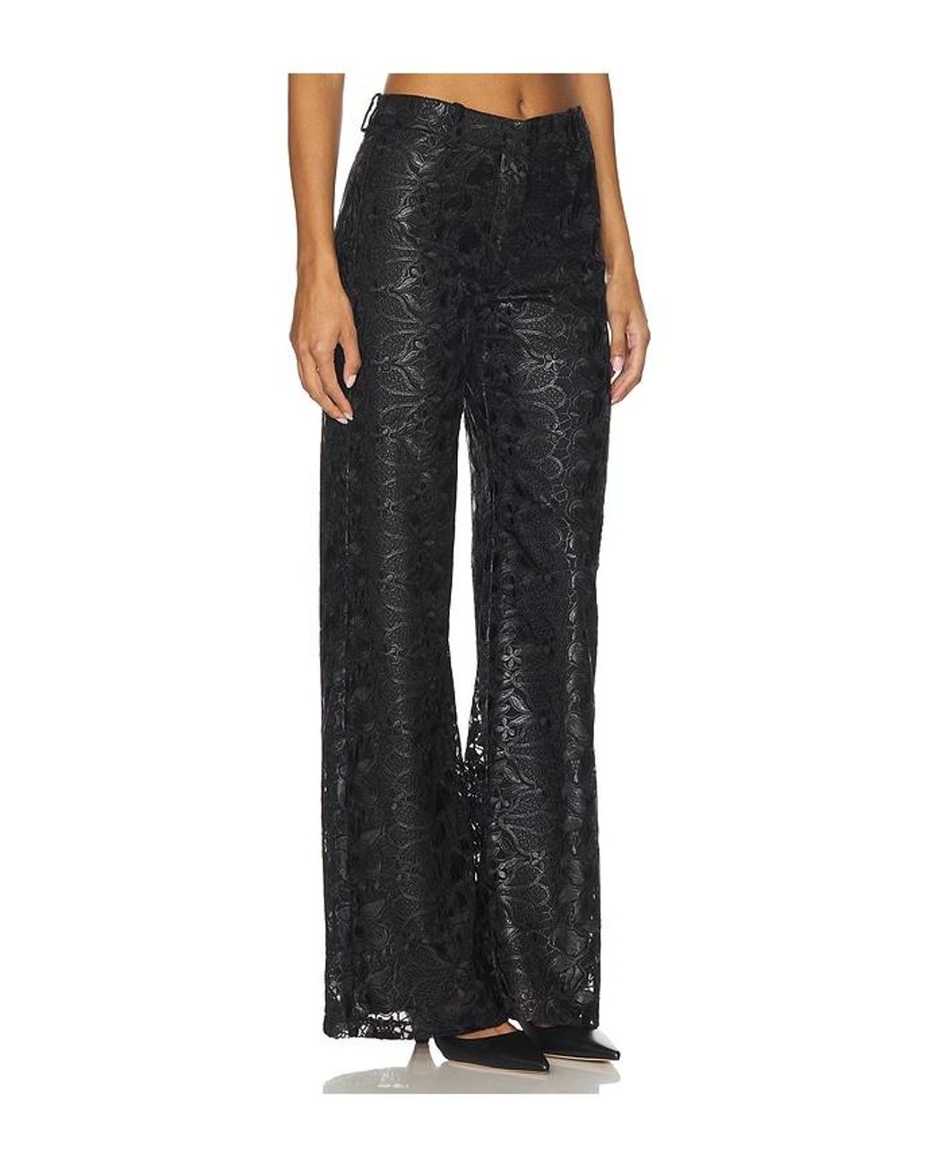 Amanda Uprichard Black Donahue Pants