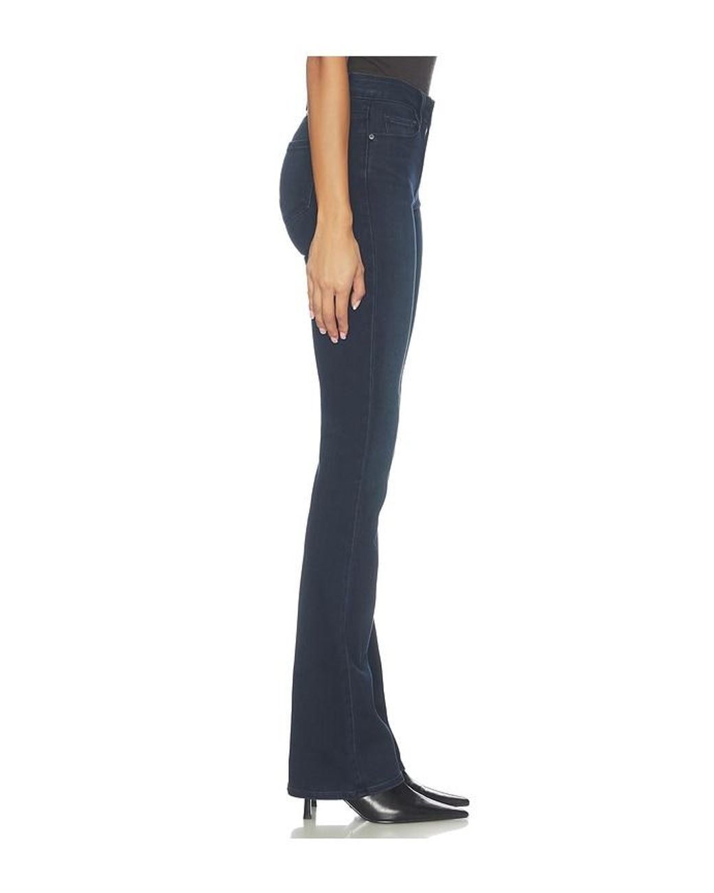 PAIGE Blue High Rise Manhattan Bootcut Jeans