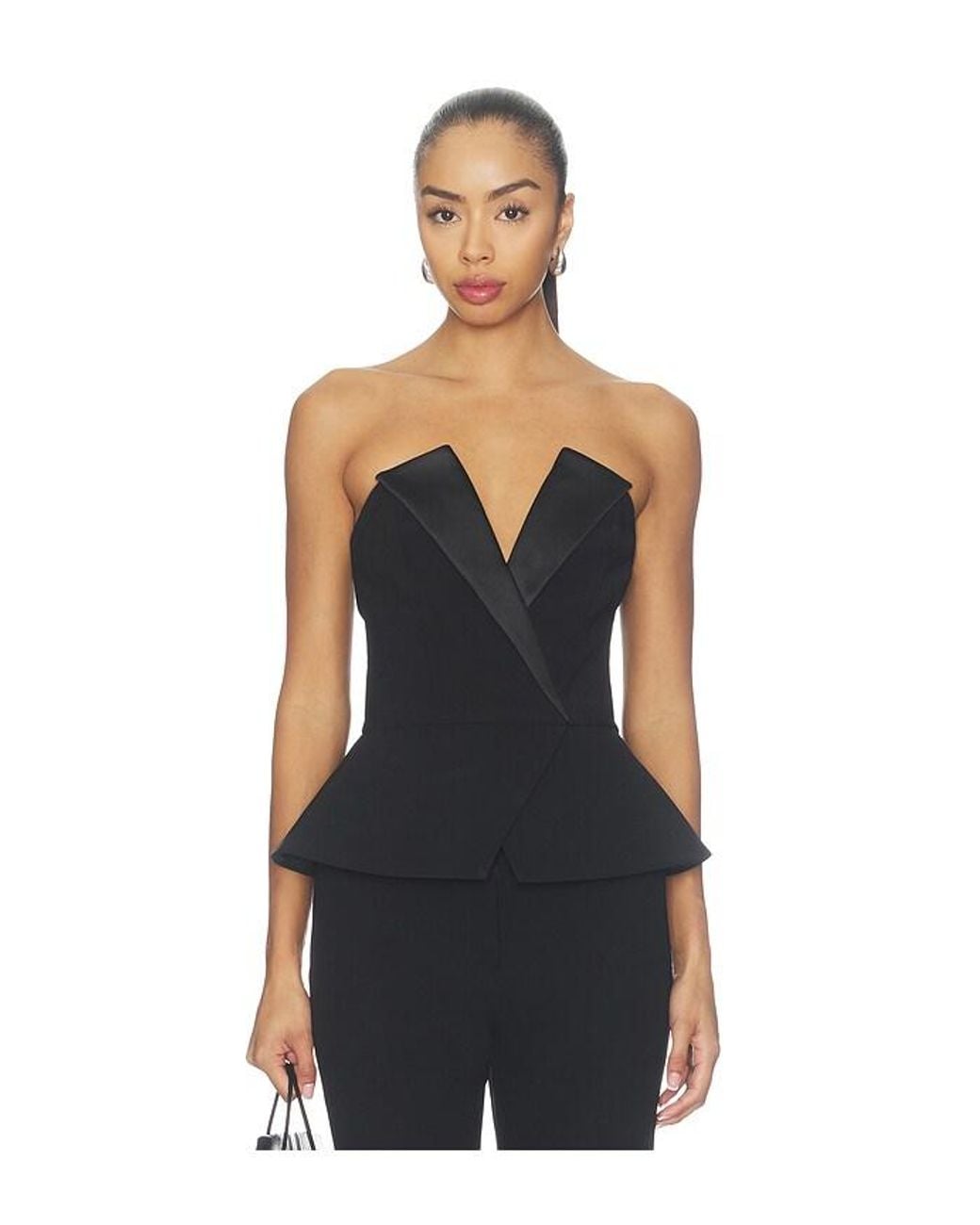 Nadine Merabi Black Taylor Top