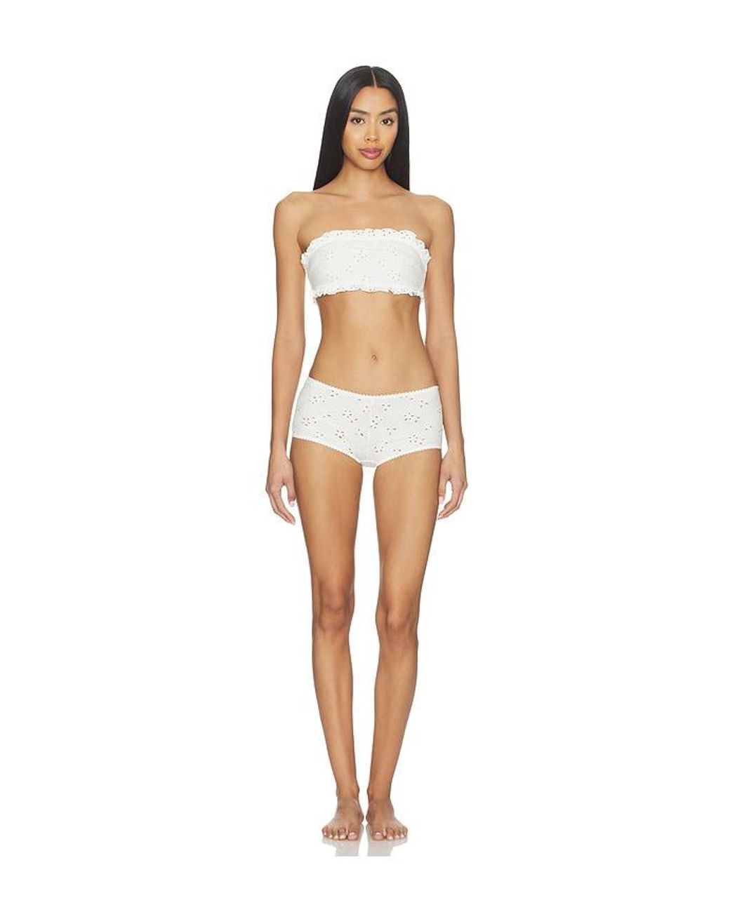 Free People White X Revolve Full Bloom Bandeau