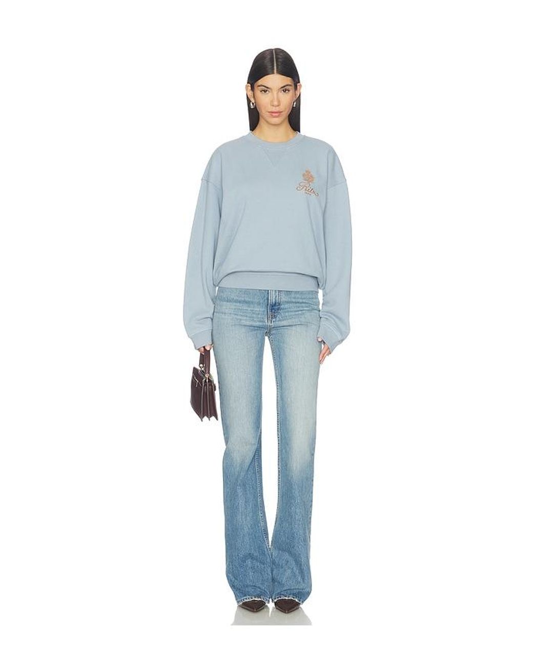 FRAME Blue The Ritz Unisex Sweatshirt