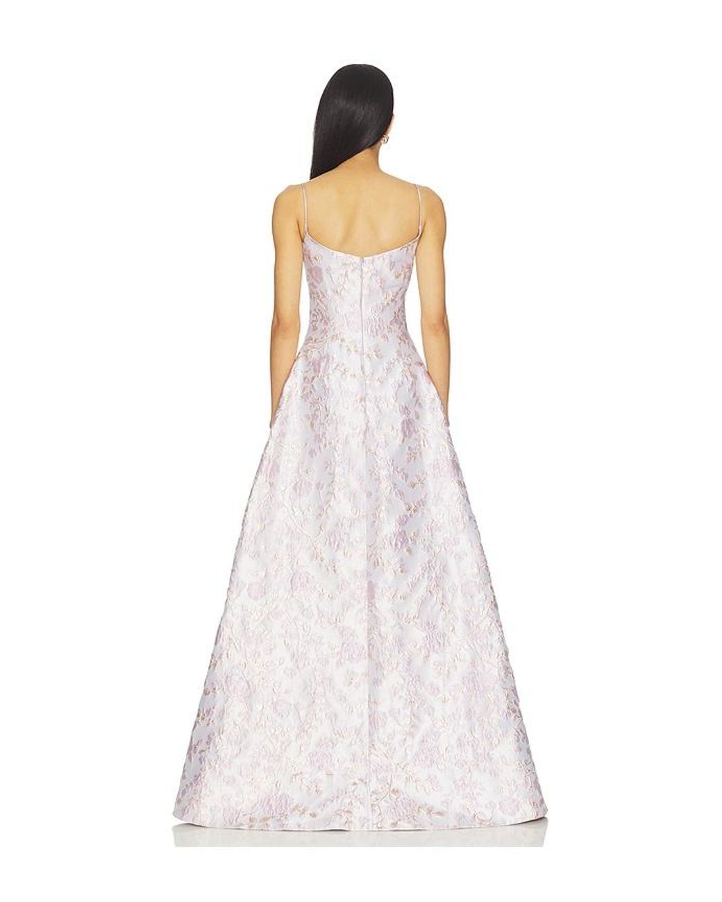 SAU LEE White Jacinda Gown