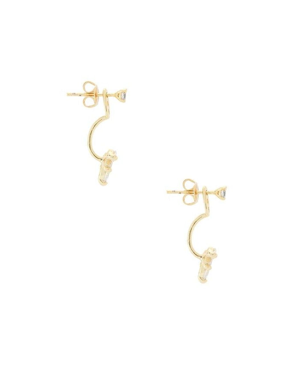 Shashi Multicolor Marquise Pearl Ear Jacket
