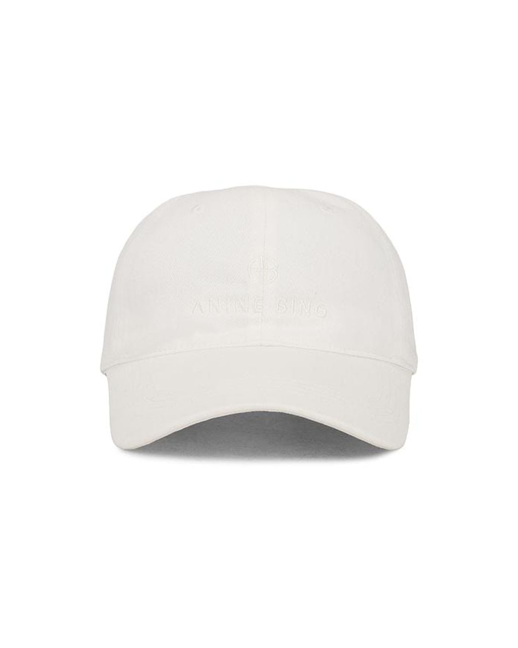 Anine Bing White Jeremy Baseball Cap