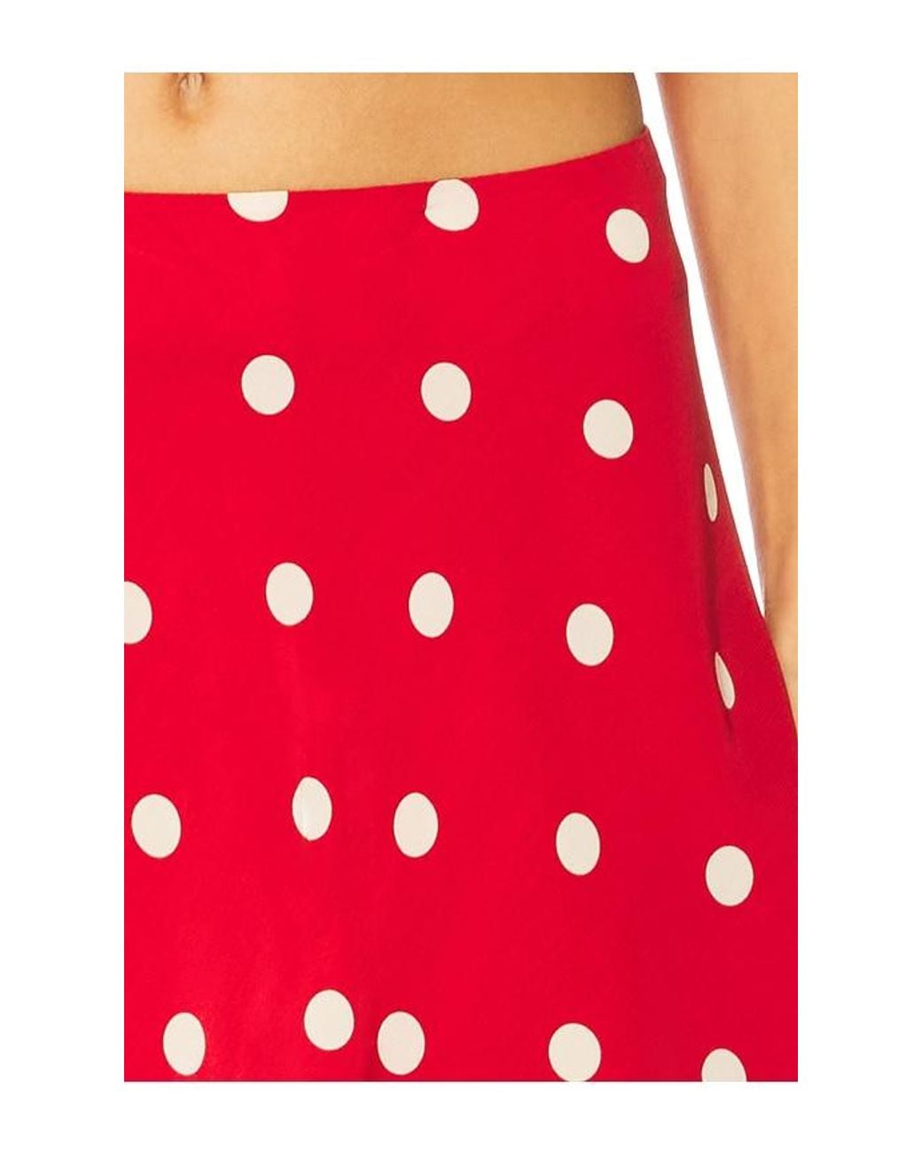 MAJORELLE Red Deanna Mini Skirt