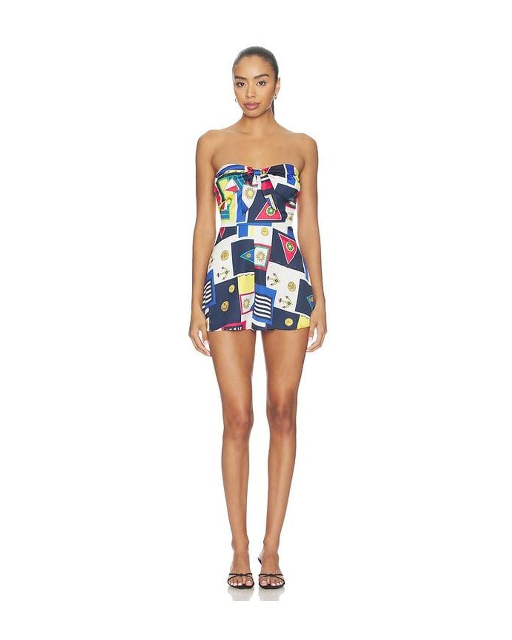 SER.O.YA Blue Laurell Romper