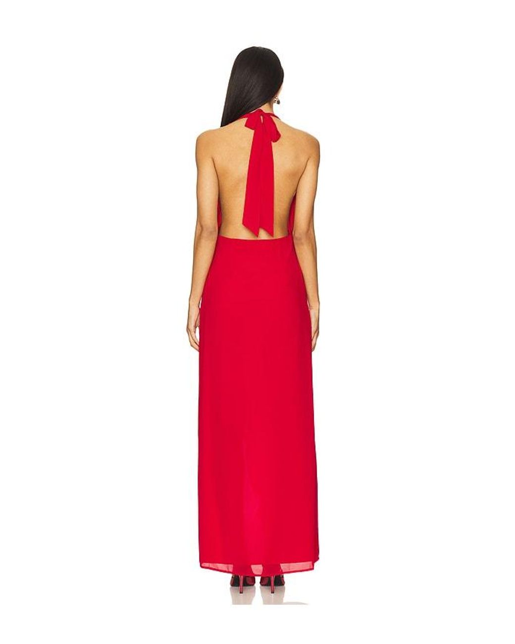MORE TO COME Red Estrella Maxi Dress