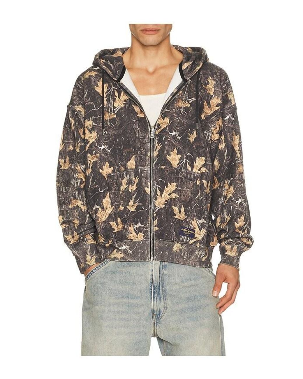 Guess Multicolor Zip Up Hoodie for men
