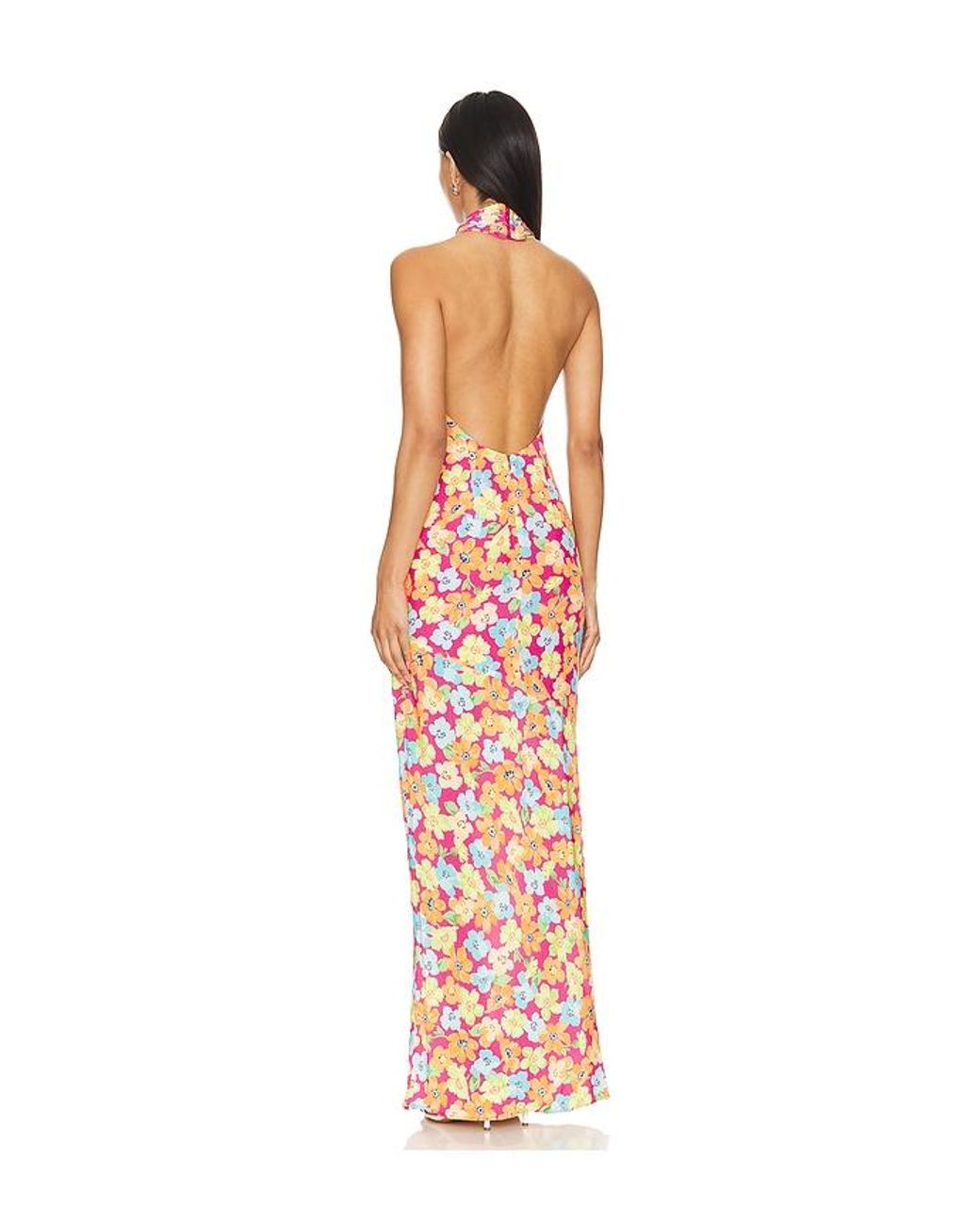 Lovers + Friends Orange Macie Maxi Dress