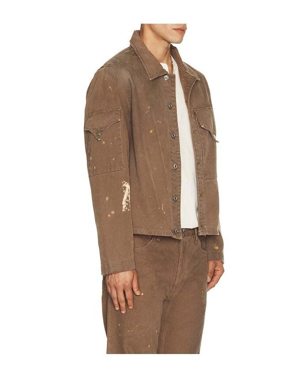 Hudson Brown Flap Shirt for men