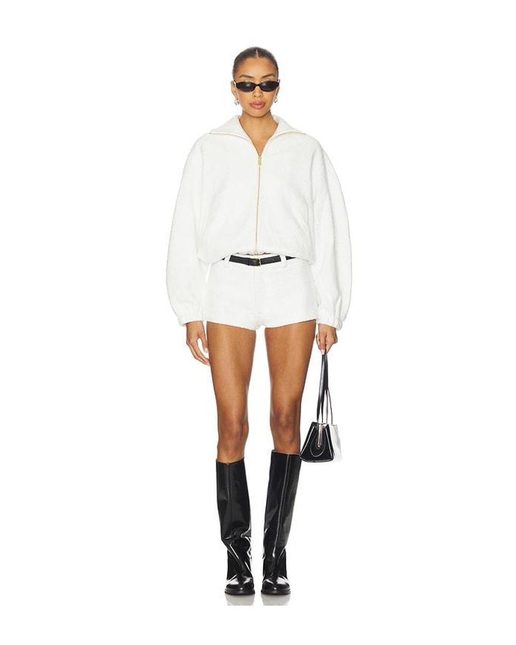 Amanda Uprichard White Caresse Shorts