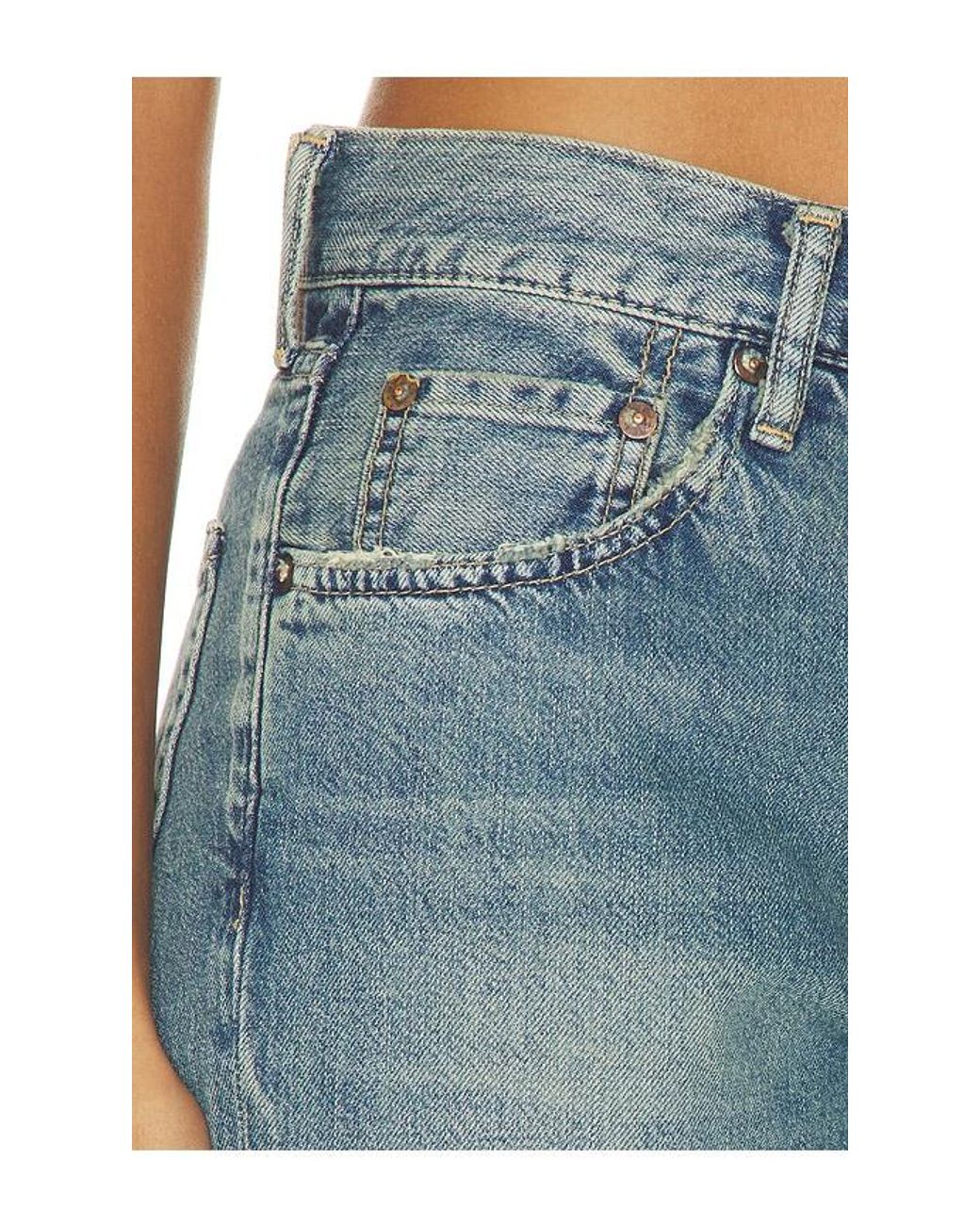 Moussy Blue Lafayette Straight Leg Jeans