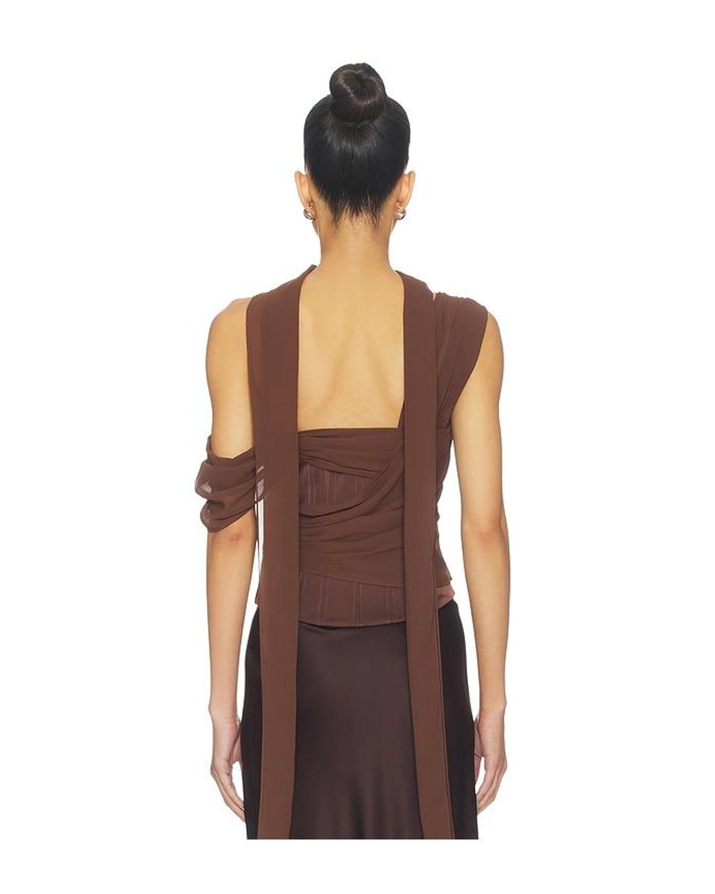 LPA Brown Adara Corset Top