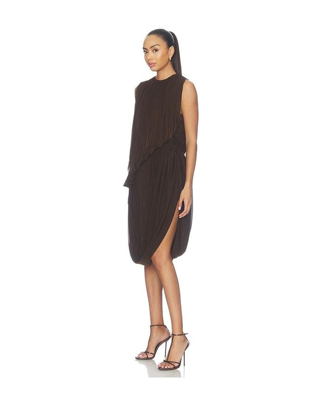 Ronny Kobo Brown Alton Dress