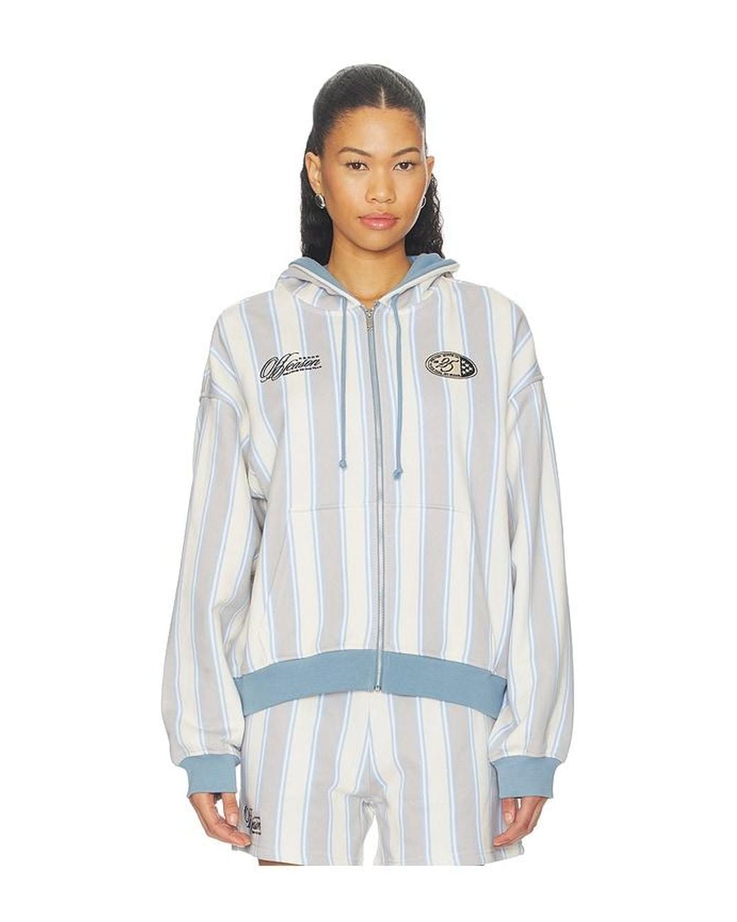 OFF SEASON White Femme Zip Up Hoodie