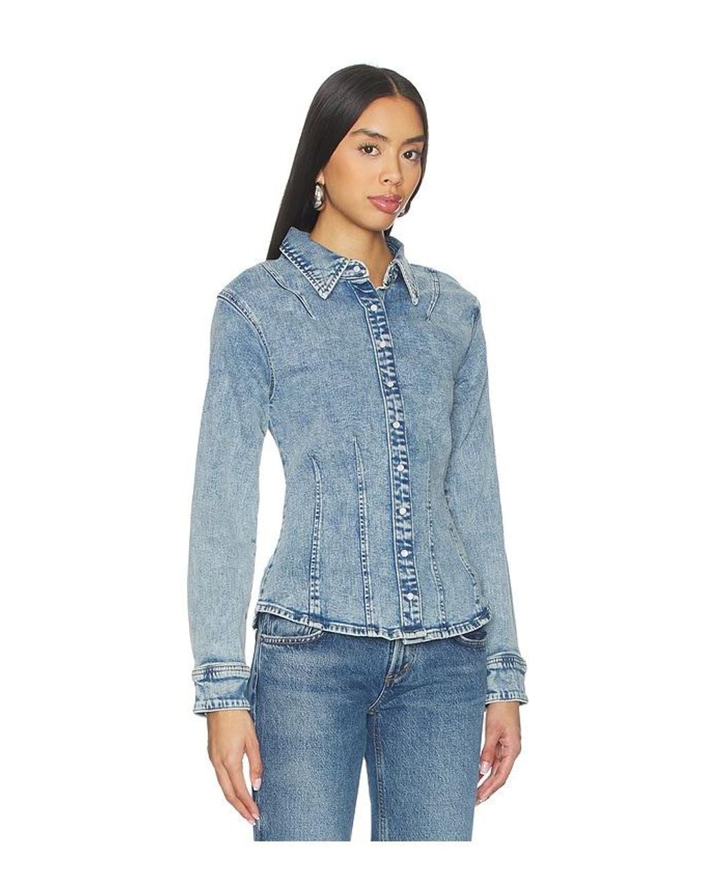 Levi's Blue Long Sleeve Shaped Shirt