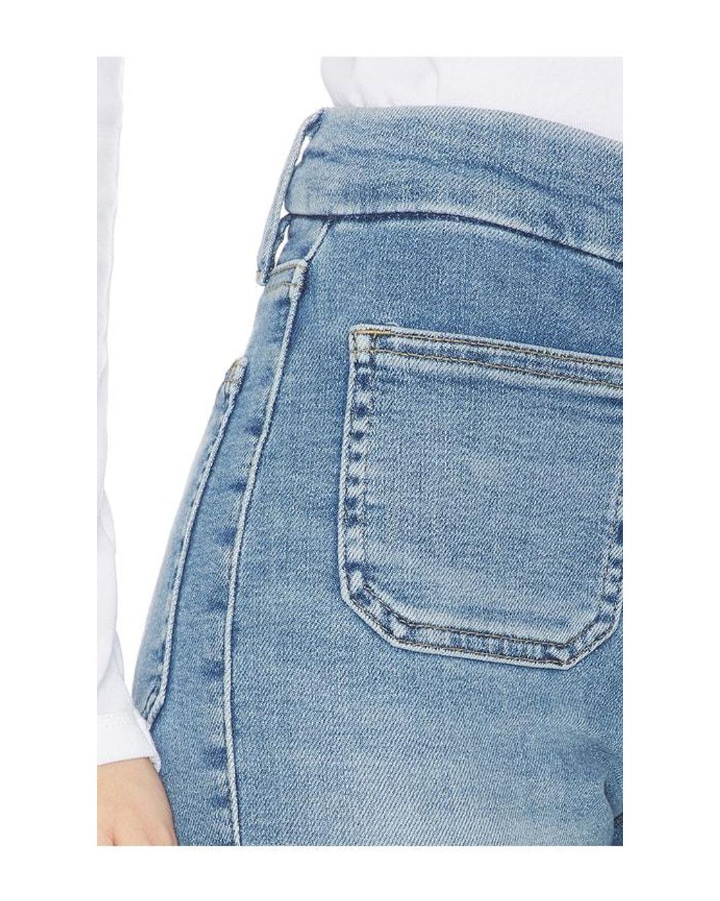 GOOD AMERICAN Blue Ausgestellte Hose Good Legs