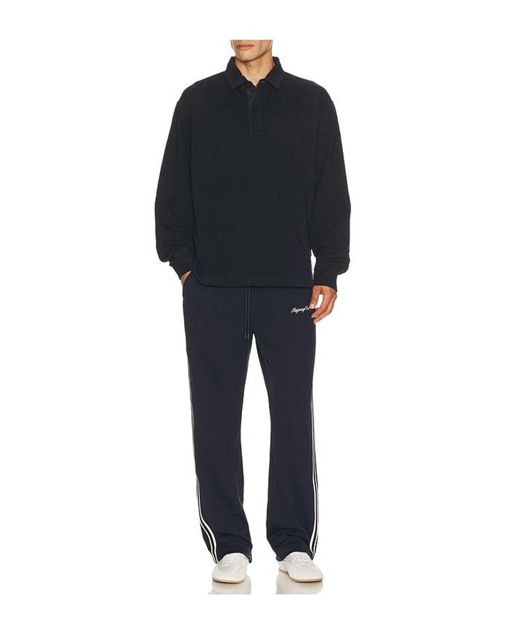 Reigning Champ Blue Poly Pique Campo Standard Track Pant for men