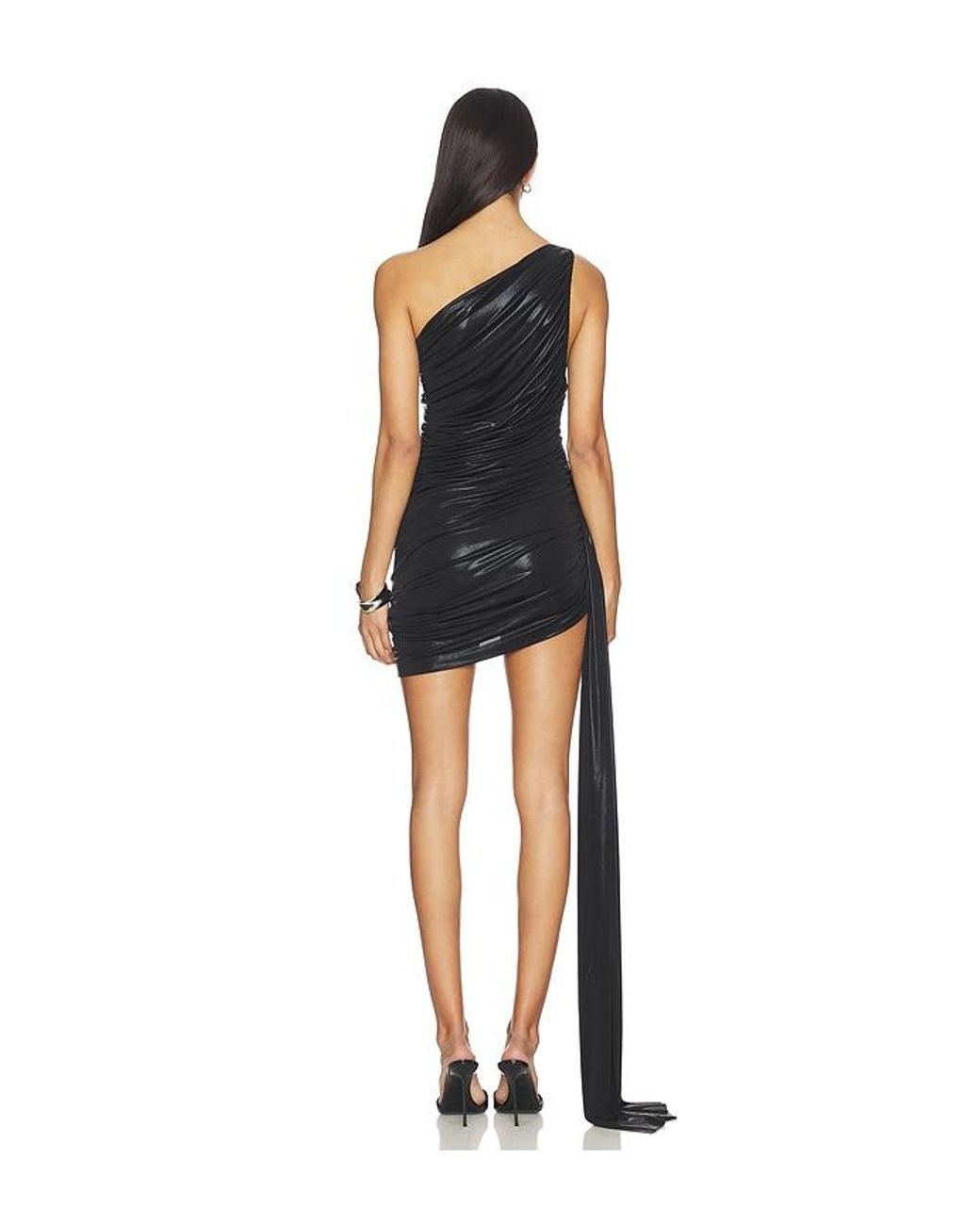 Norma Kamali Black Pickleball Diana Dress With Bow