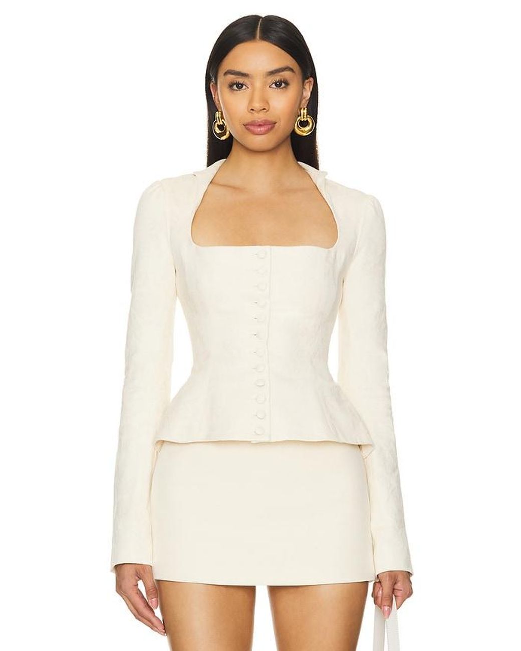 Victorian Ladies Riding Jacket Mirror Palais Victorian Riding Jacket in White | Lyst