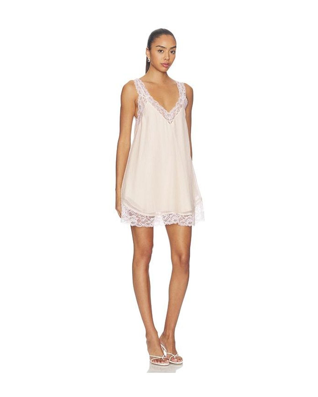 Lovers + Friends White Clover Mini Dress