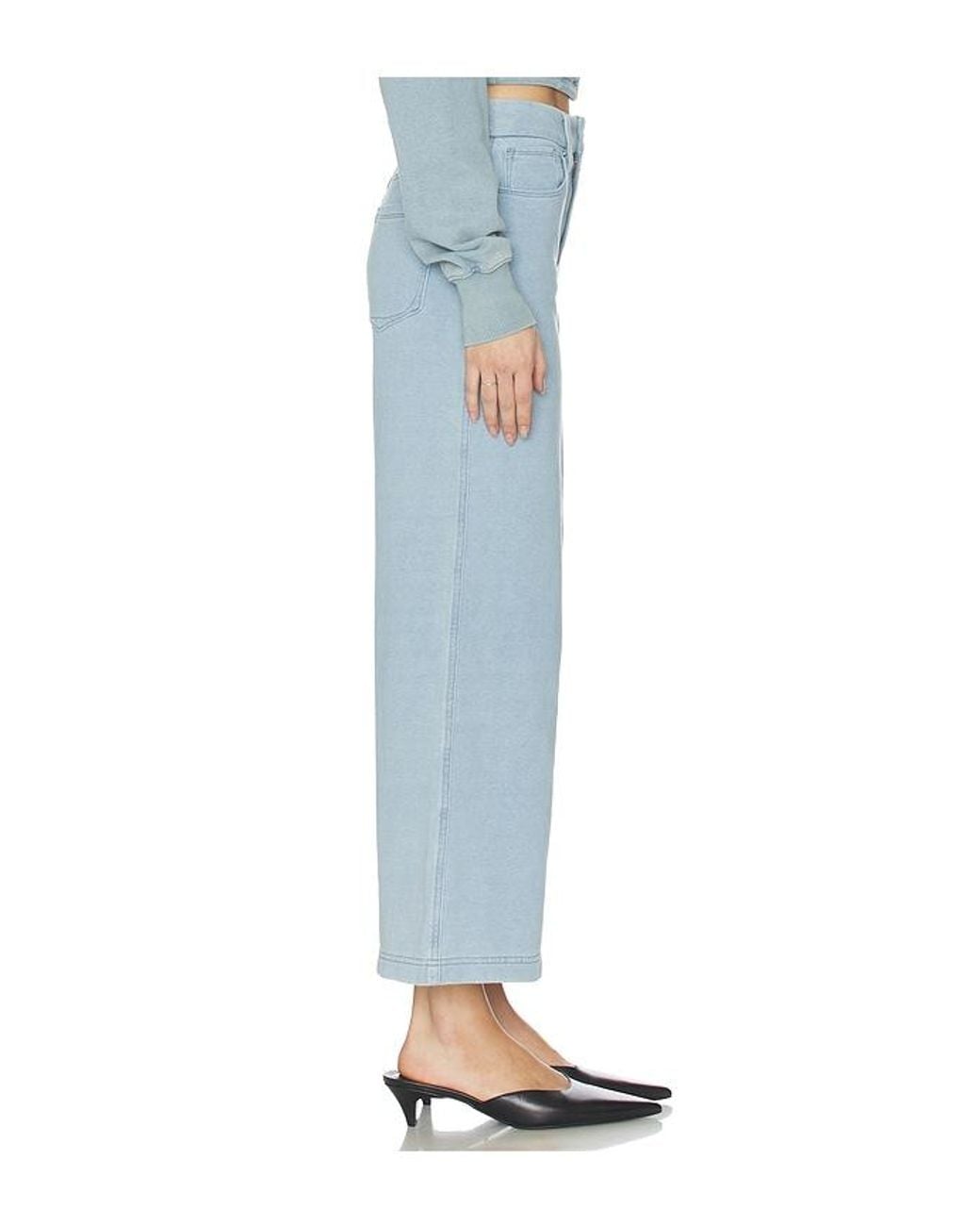 GOOD AMERICAN Blue Gerades Bein Jeanius