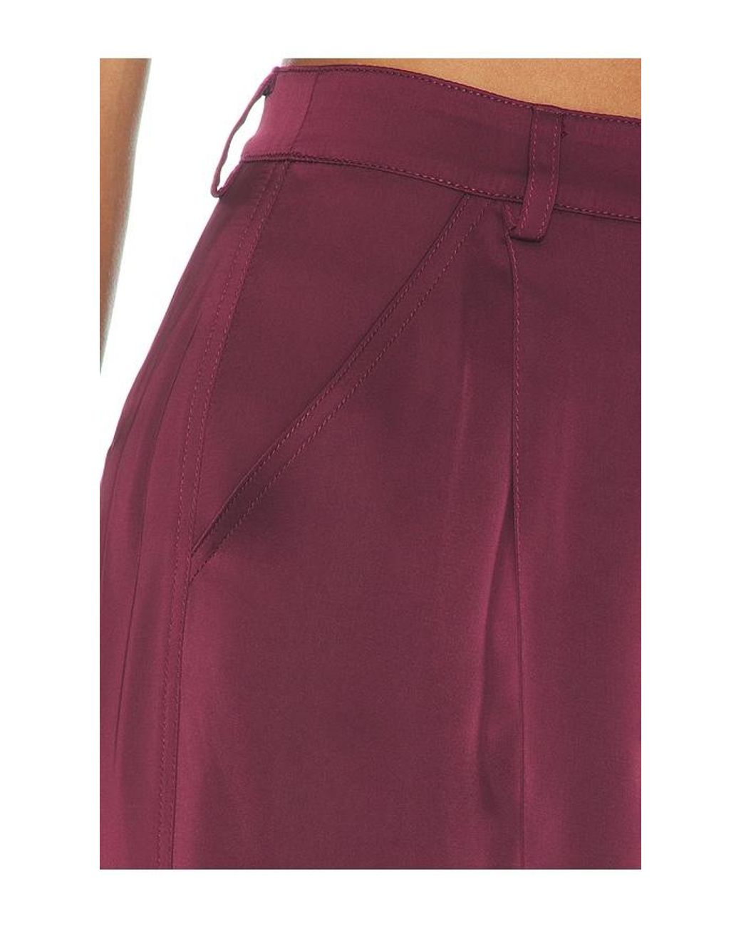 AMUR Purple Marley Satin Pant