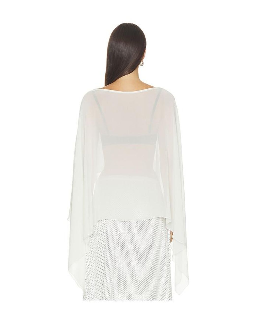 superdown White Amaya Cape Top
