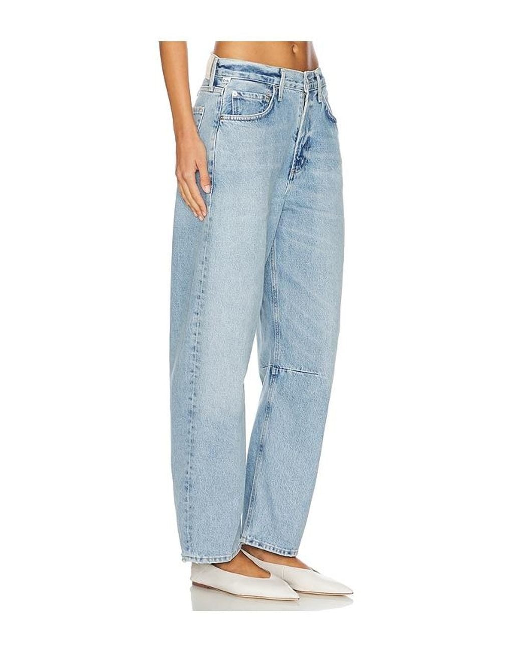 Citizens of Humanity Blue Miro Relaxed Wide Leg Jeans