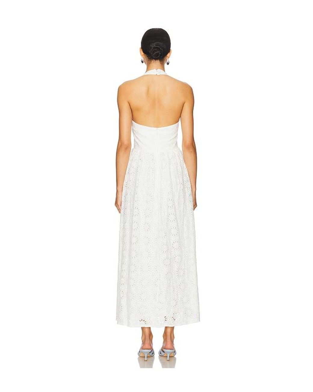 Line & Dot White Anka Dress