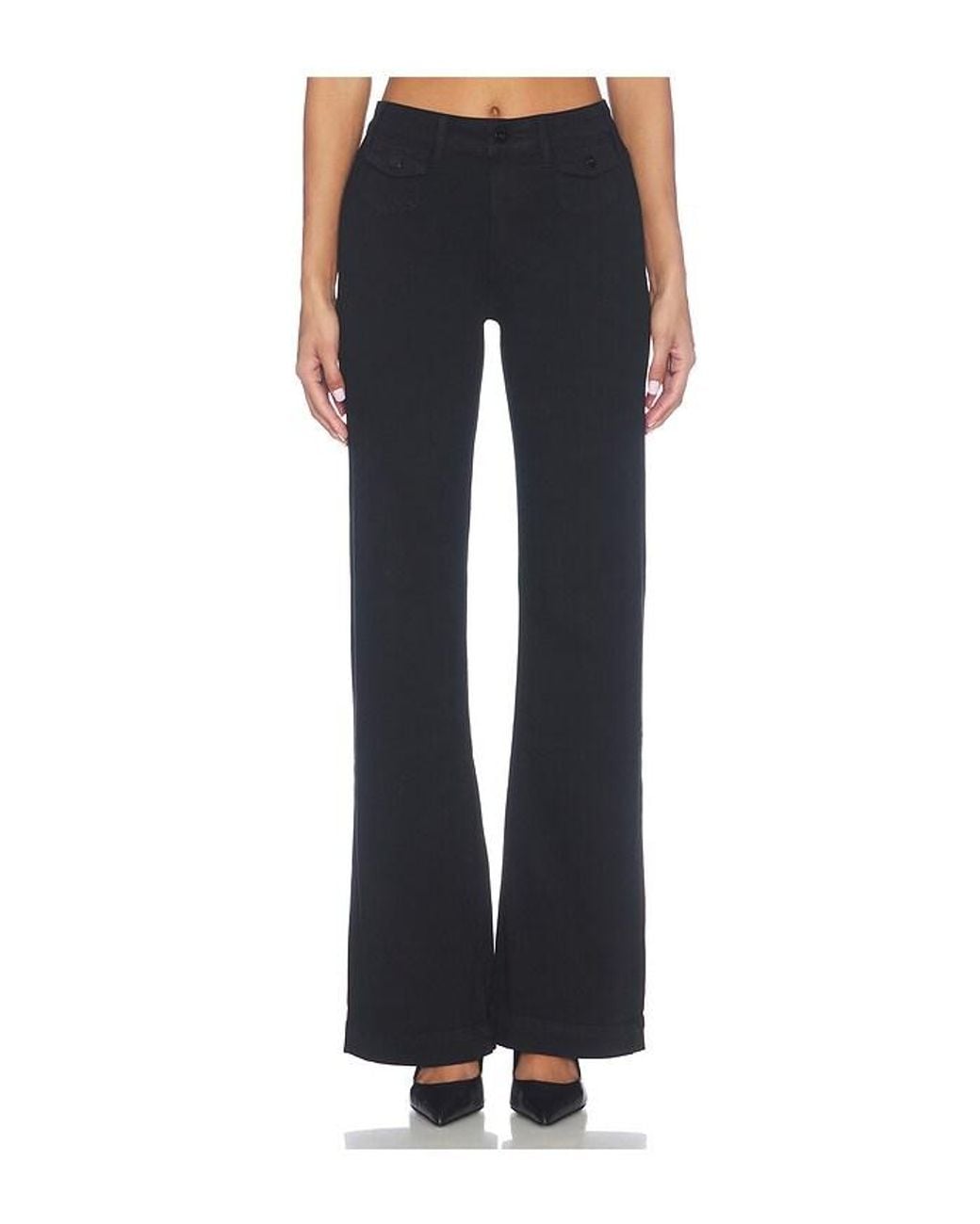 PAIGE Blue Leenah With Mini Patch Pocketstrouser Leg Jeans