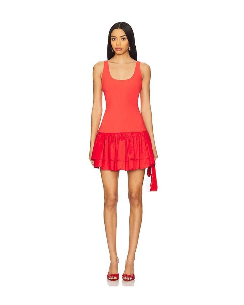 ROBE COURTE MARIKA en Red Likely