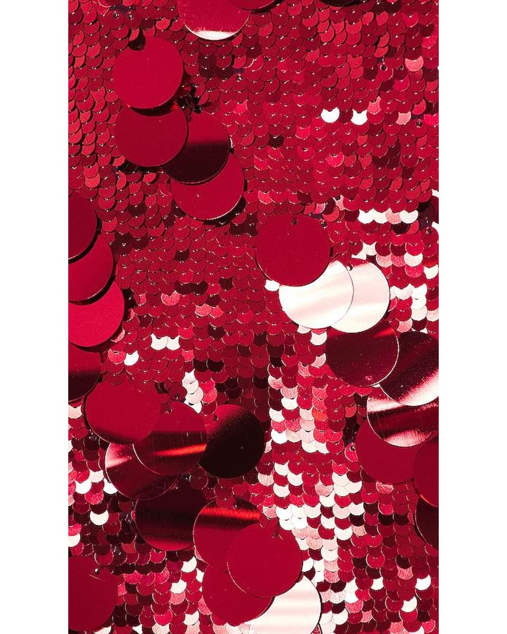 GUIZIO Red Paillette Skirt
