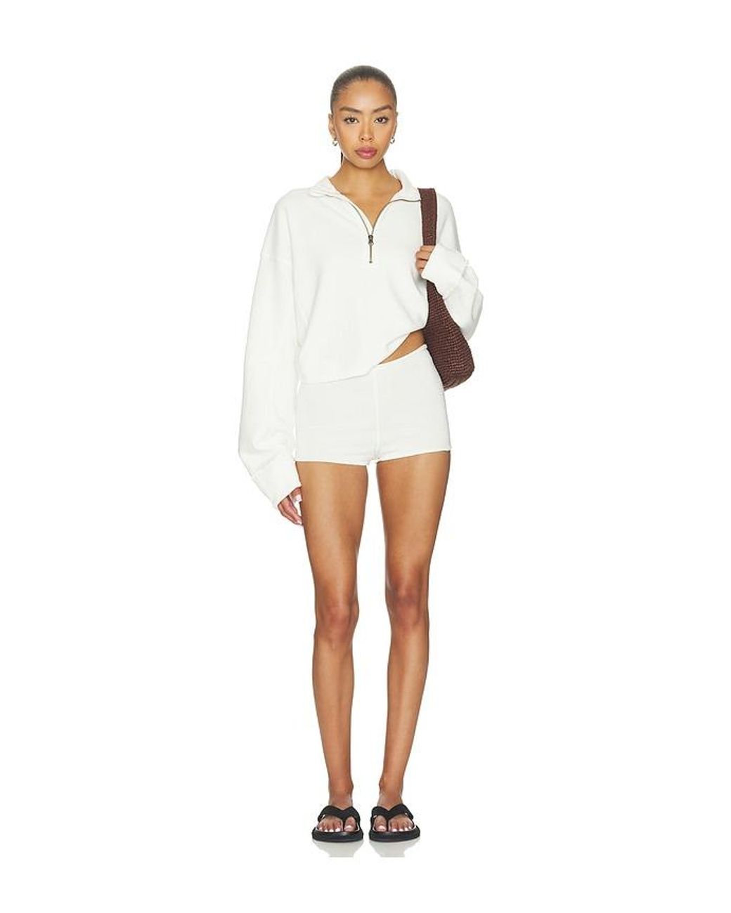 Free People White X We The Free Celeste Quarter Zip