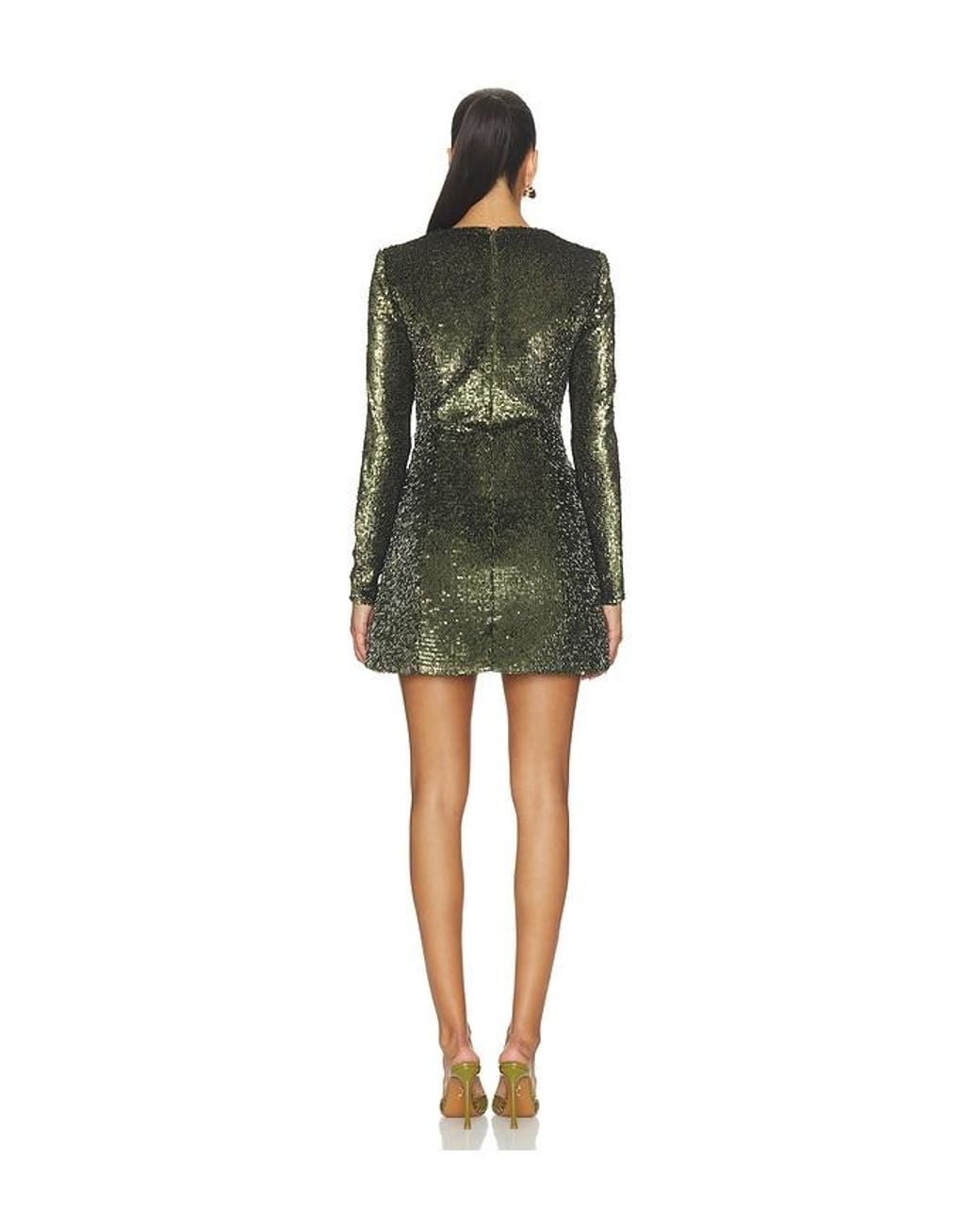 Bardot Green Eida Hourglass Mini Dress