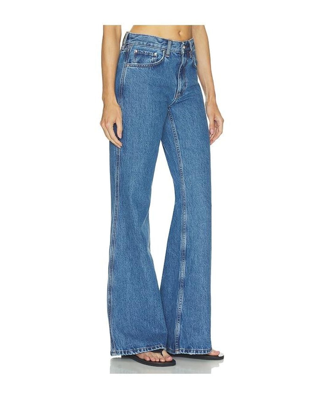 Anine Bing Blue Wyatt Jean