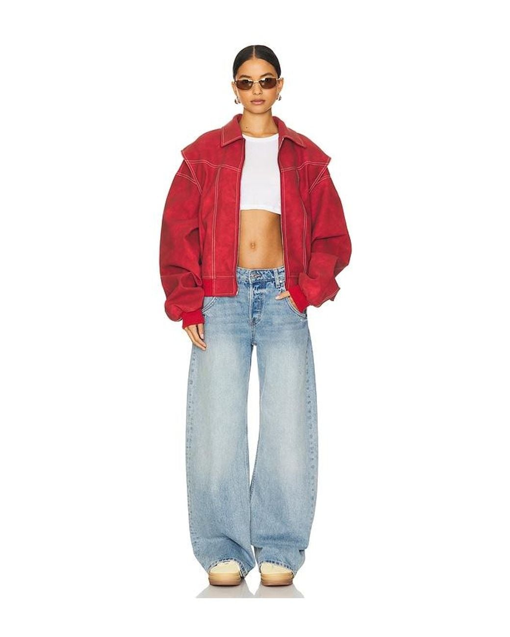 Lioness Red Vista Bomber Jacket